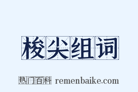 梭尖组词是什么意思的图片